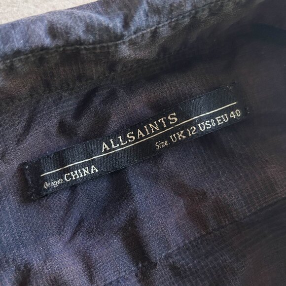 AllSaints Irma Plaid Shirt Dress ASO Spencer Hastings - Picture 9 of 12